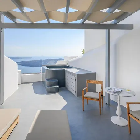 Hommage With Caldera View Hot Tub דירה סנטוריני