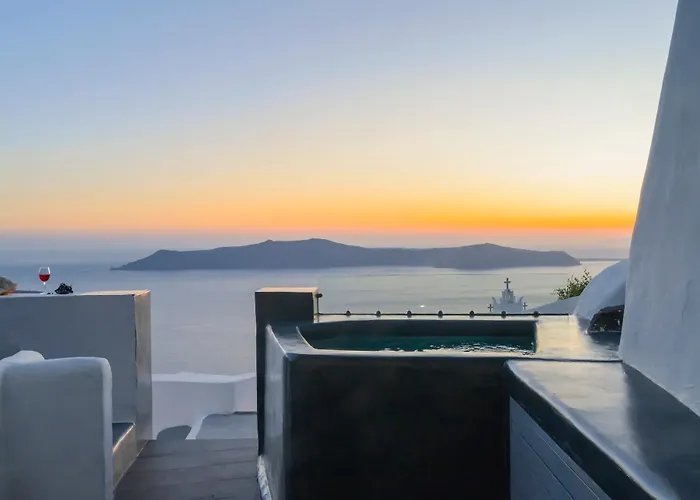 דירה Hommage With Caldera View Hot Tub סנטוריני