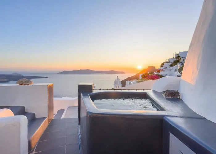 アパート Hommage With Caldera View Hot Tub *